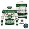 Colorful Custom Company Logo And Text Ugly Xmas Sweater
