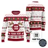 Colorful Custom Company Logo And Text Ugly Xmas Sweater