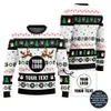 Colorful Custom Company Logo And Text Ugly Xmas Sweater