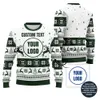 Custom Brand Logo Ugly Xmas Sweater With Reindeer Pattern