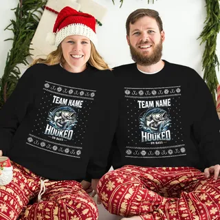 Epic Bass Fishing Team Custom Ugly Christmas Sweatshirt