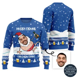 Drinking Hilarious Ugly Xmas Sweater