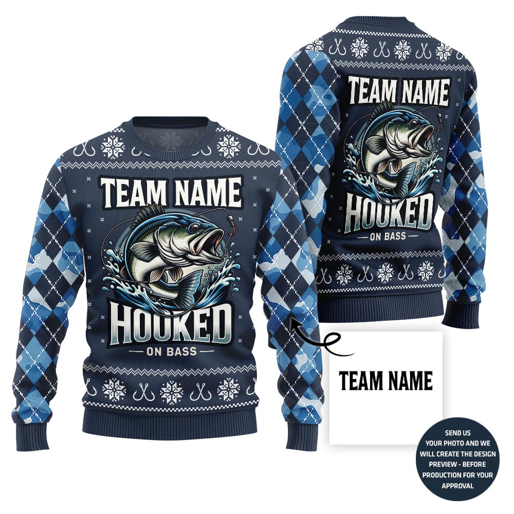 Savage Fishing Team Custom Ugly Christmas Sweater