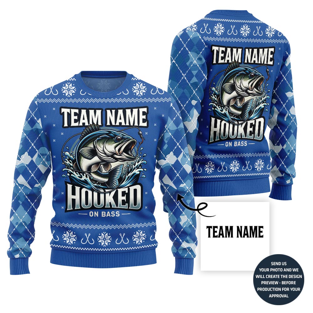 Savage Fishing Team Custom Ugly Christmas Sweater - variant image 1