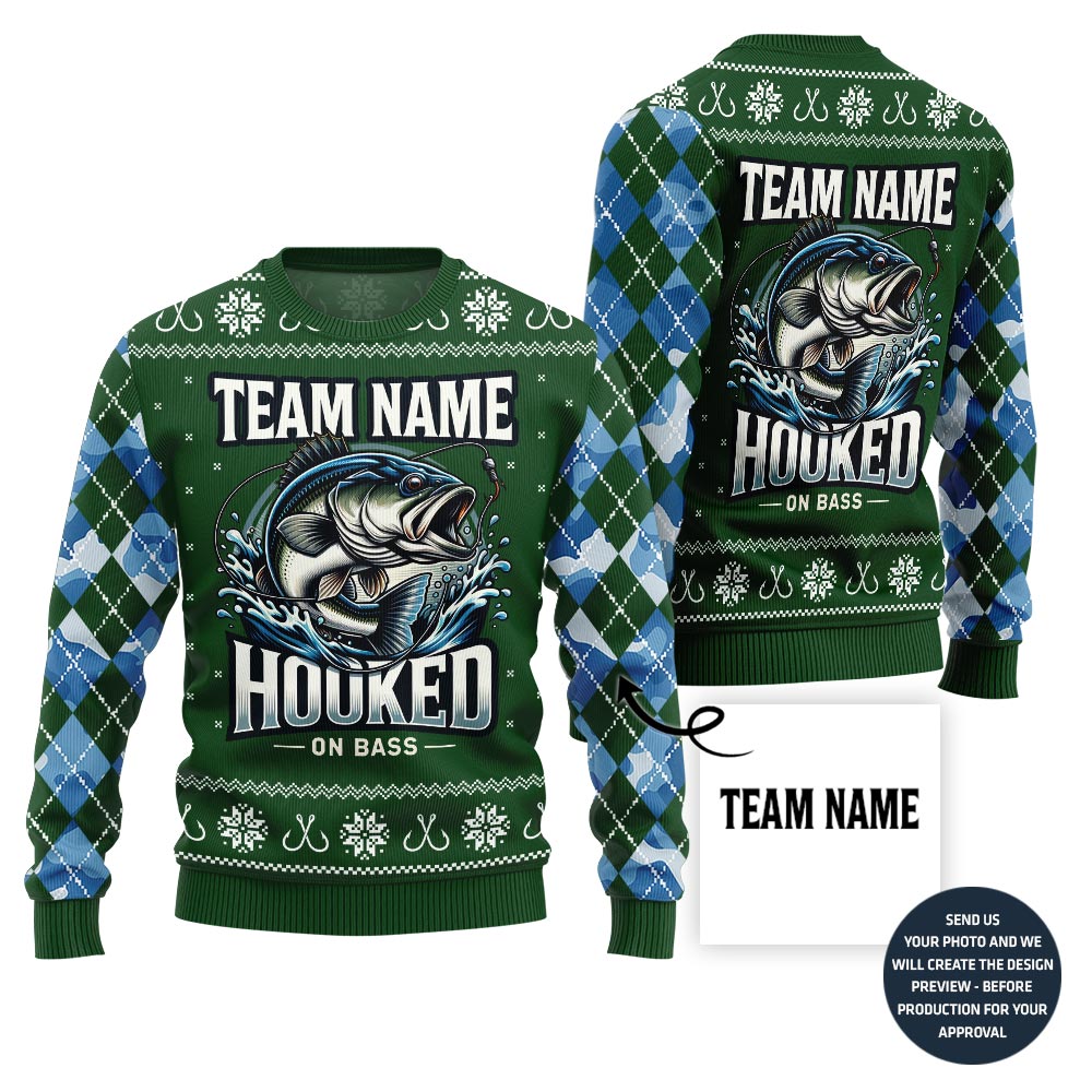 Savage Fishing Team Custom Ugly Christmas Sweater