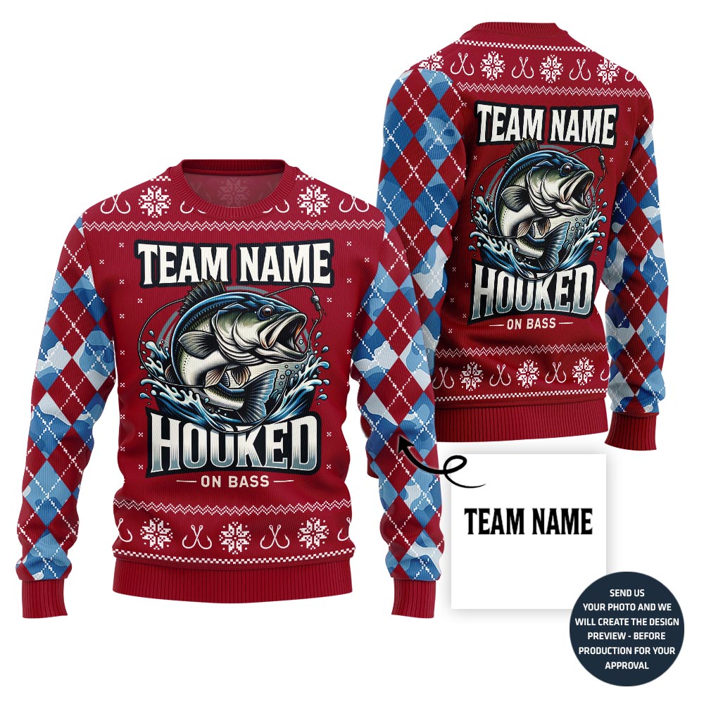 Savage Fishing Team Custom Ugly Christmas Sweater