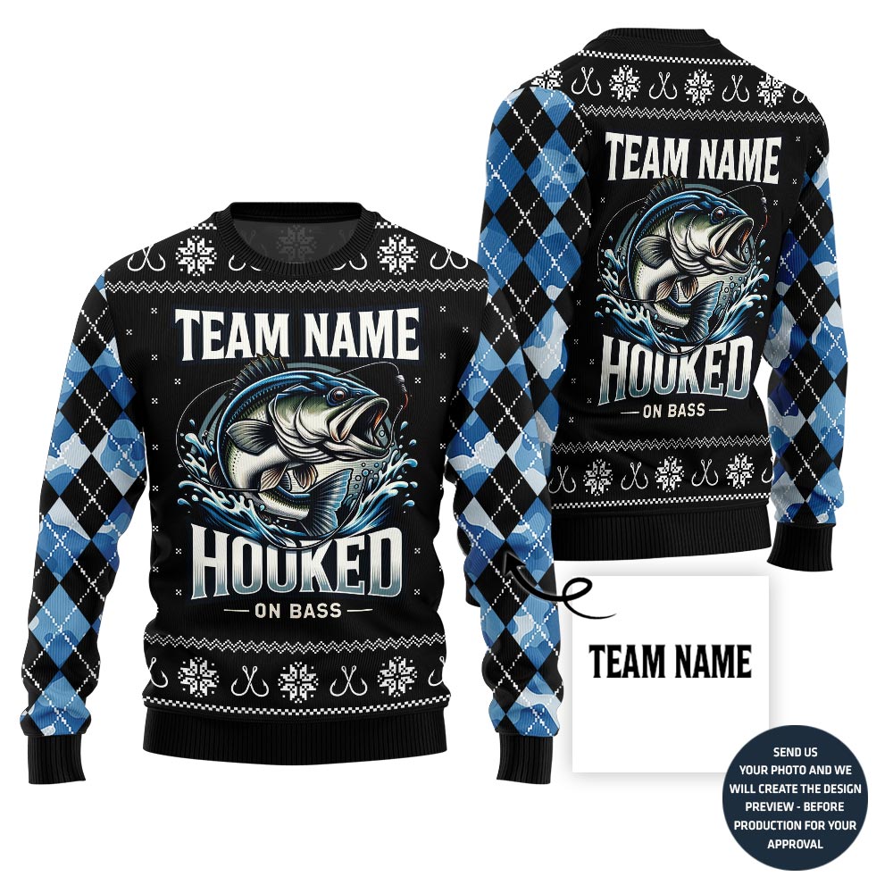 Savage Fishing Team Custom Ugly Christmas Sweater