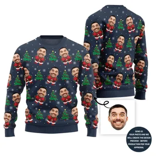 Custom Face Funny Ugly Christmas Sweater