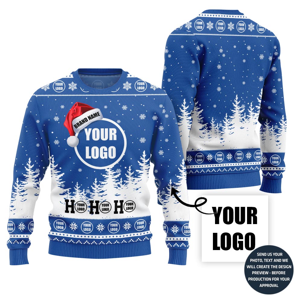 Unique Custom Logo And Brand Holiday Sweater - variant image 1