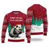 I Am A Delight Opossum Christmas Sweater