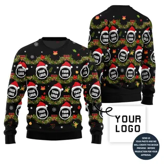 Epic Custom Logo Ugly Christmas Sweater