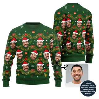 Funny Custom Face Ugly Christmas Sweater