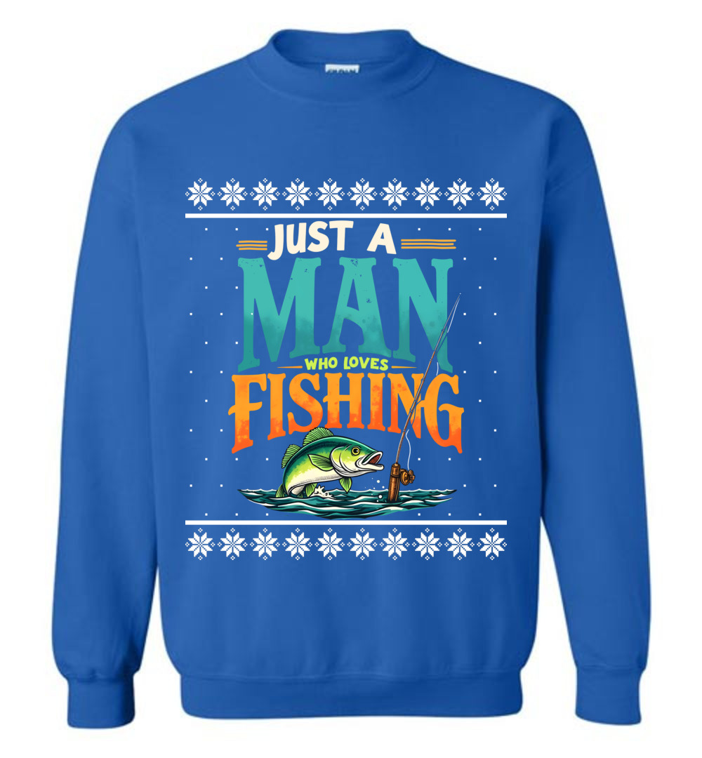 Funny Fishing Ugly Christmas Sweatshirt - variant image 1