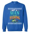 Funny Fishing Ugly Christmas Sweatshirt - variant image 1