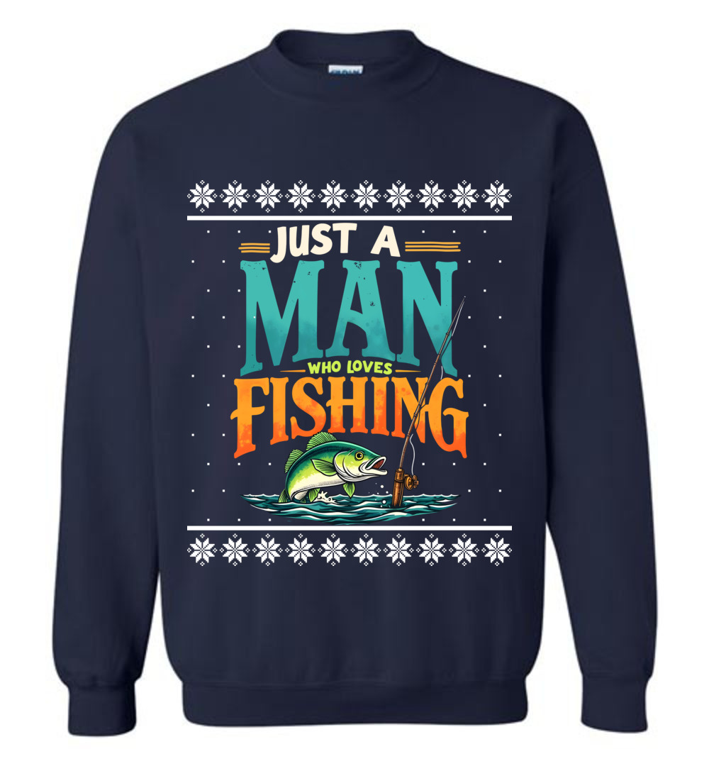 Funny Fishing Ugly Christmas Sweatshirt