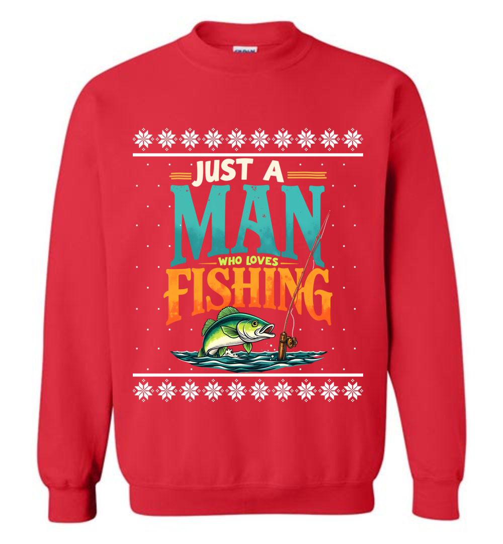 Funny Fishing Ugly Christmas Sweatshirt