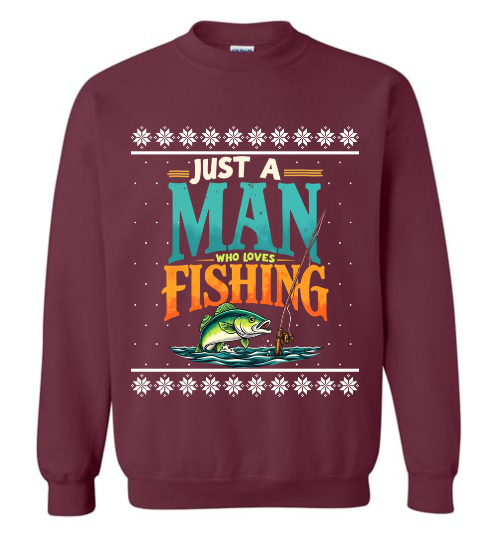 Funny Fishing Ugly Christmas Sweatshirt