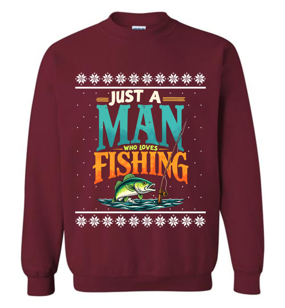 Funny Fishing Ugly Christmas Sweatshirt