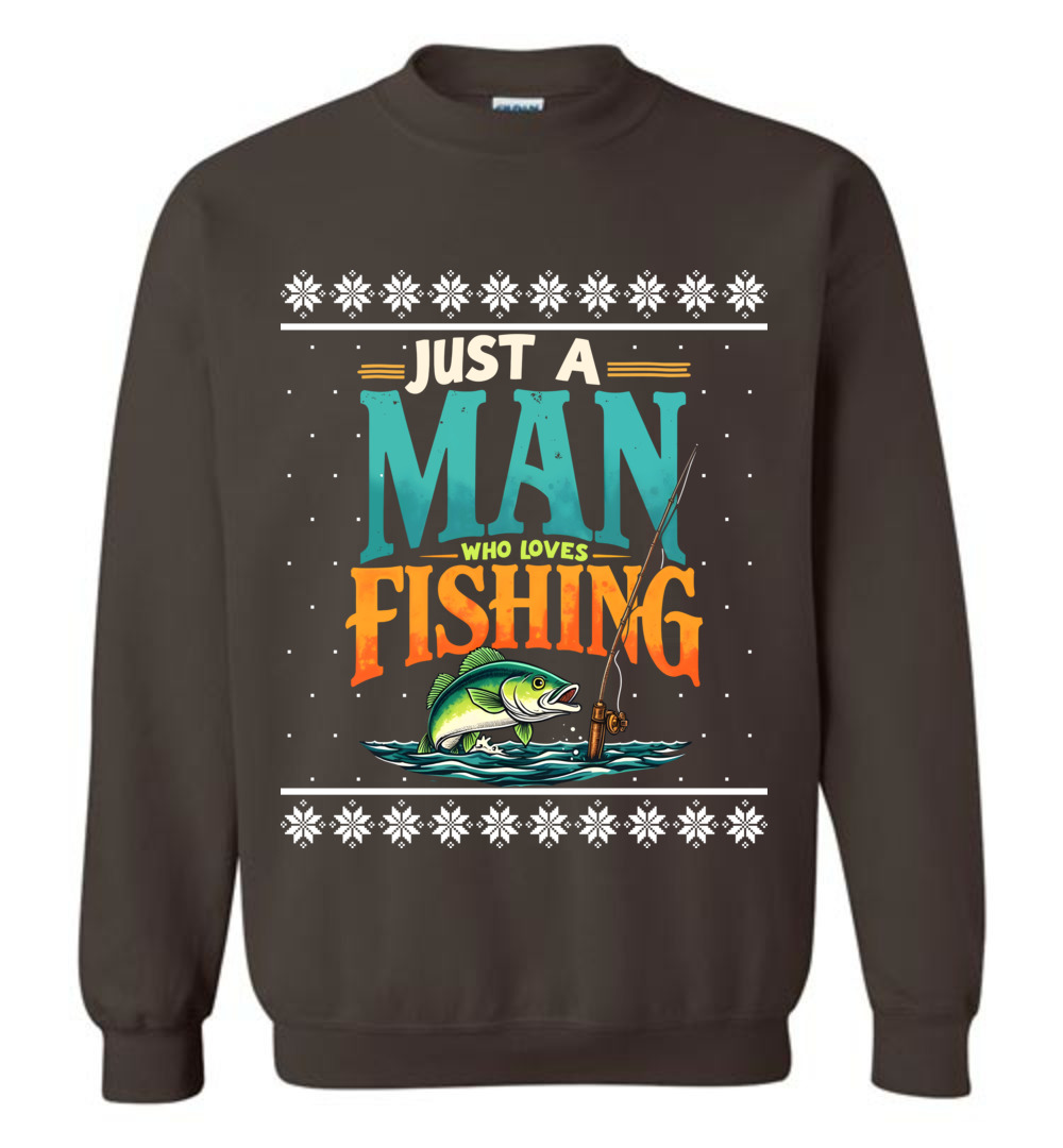 Funny Fishing Ugly Christmas Sweatshirt