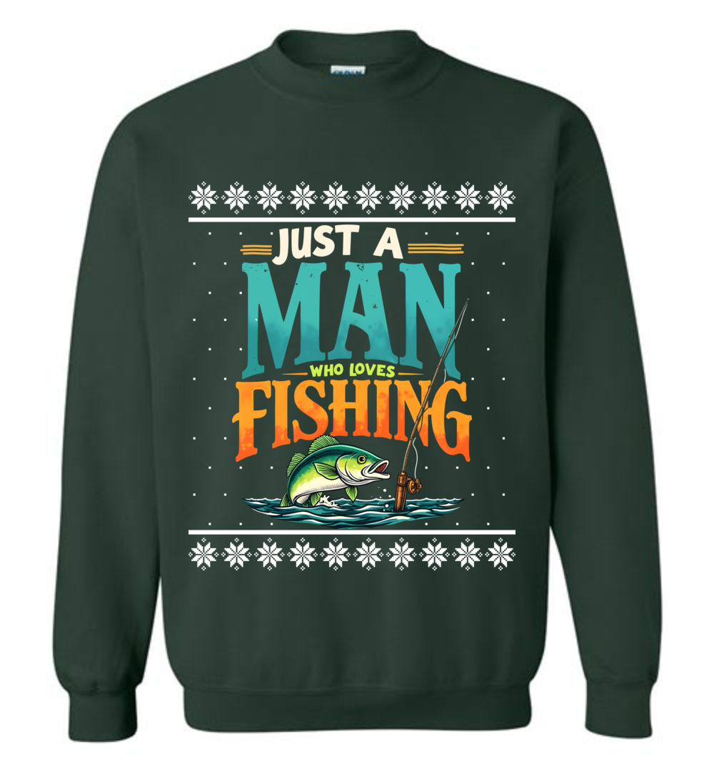 Funny Fishing Ugly Christmas Sweatshirt