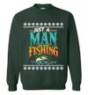 Funny Fishing Ugly Christmas Sweatshirt