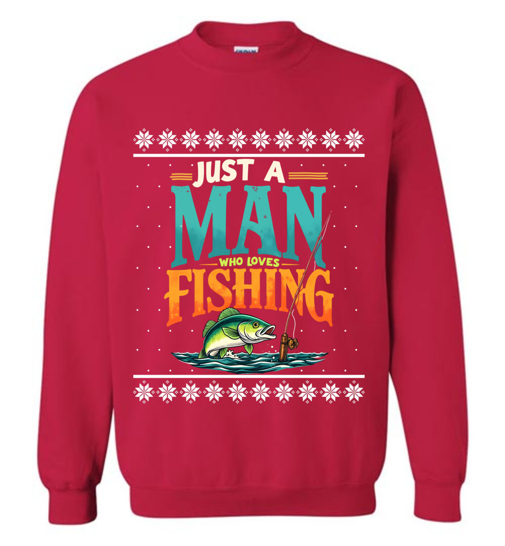 Funny Fishing Ugly Christmas Sweatshirt