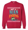 Funny Fishing Ugly Christmas Sweatshirt