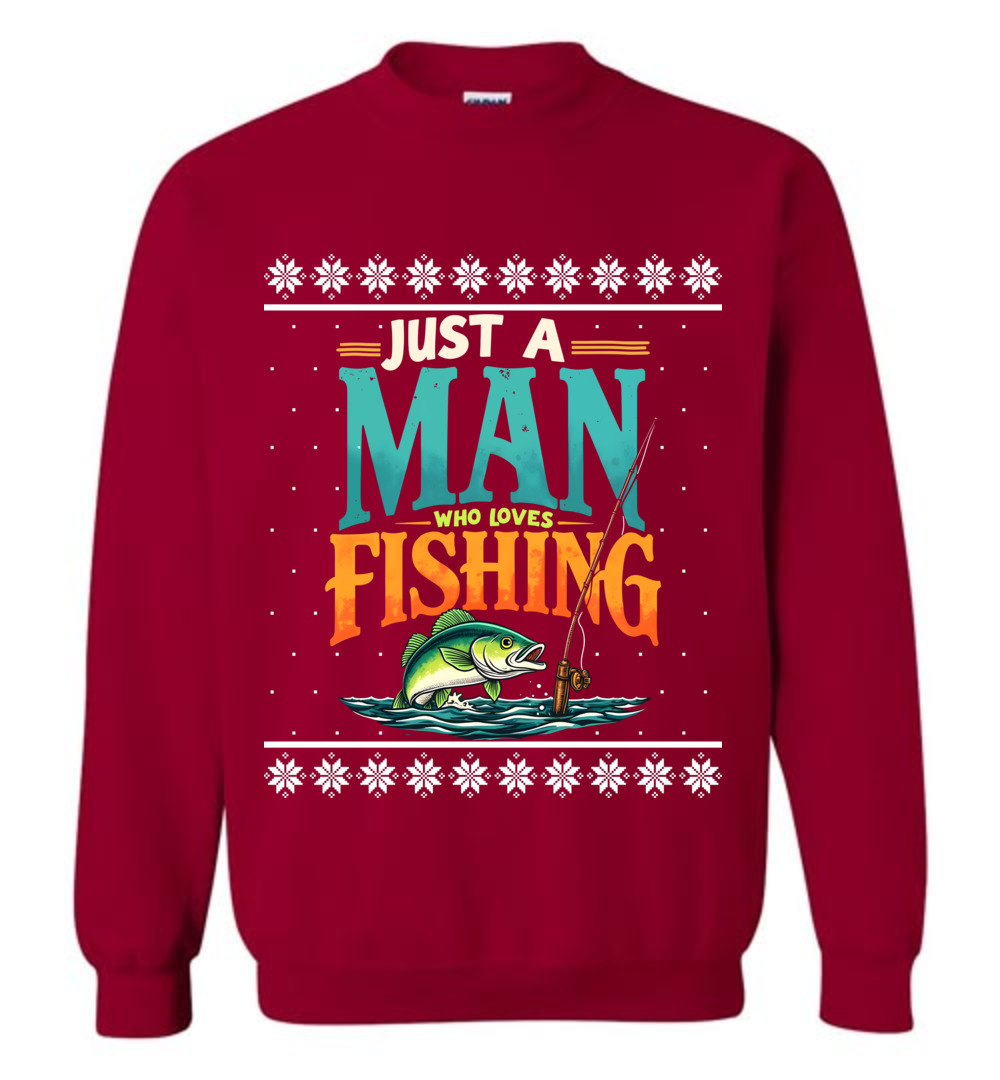Funny Fishing Ugly Christmas Sweatshirt