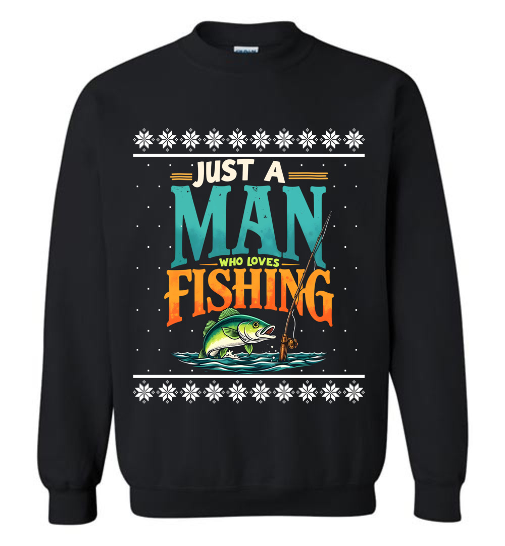 Funny Fishing Ugly Christmas Sweatshirt