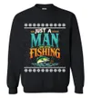 Funny Fishing Ugly Christmas Sweatshirt