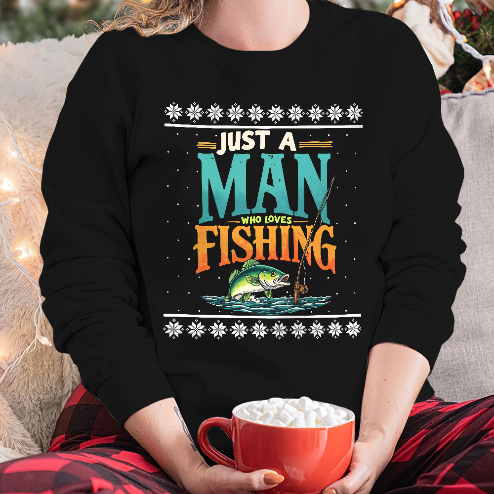 Funny Fishing Ugly Christmas Sweatshirt