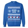 Adorable Santa Custom Logo And Name Ugly Christmas Sweatshirt - variant image 1