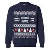 Adorable Santa Custom Logo And Name Ugly Christmas Sweatshirt