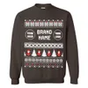 Adorable Santa Custom Logo And Name Ugly Christmas Sweatshirt