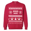 Adorable Santa Custom Logo And Name Ugly Christmas Sweatshirt