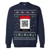 Personalized QR Code Funny Xmas Sweatshirt
