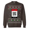 Personalized QR Code Funny Xmas Sweatshirt
