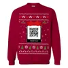 Personalized QR Code Funny Xmas Sweatshirt