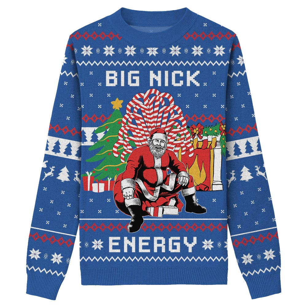 Big Nick Energy Knitted Christmas Sweater - variant image 1