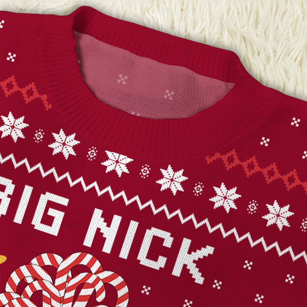 Big Nick Energy Knitted Christmas Sweater