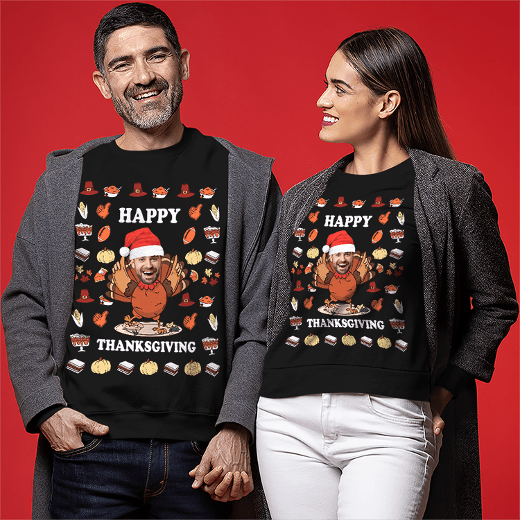Happy Thanksgiving Turkey Day Sweater