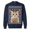 Personalized Reindeer Cat Ugly Christmas Sweater
