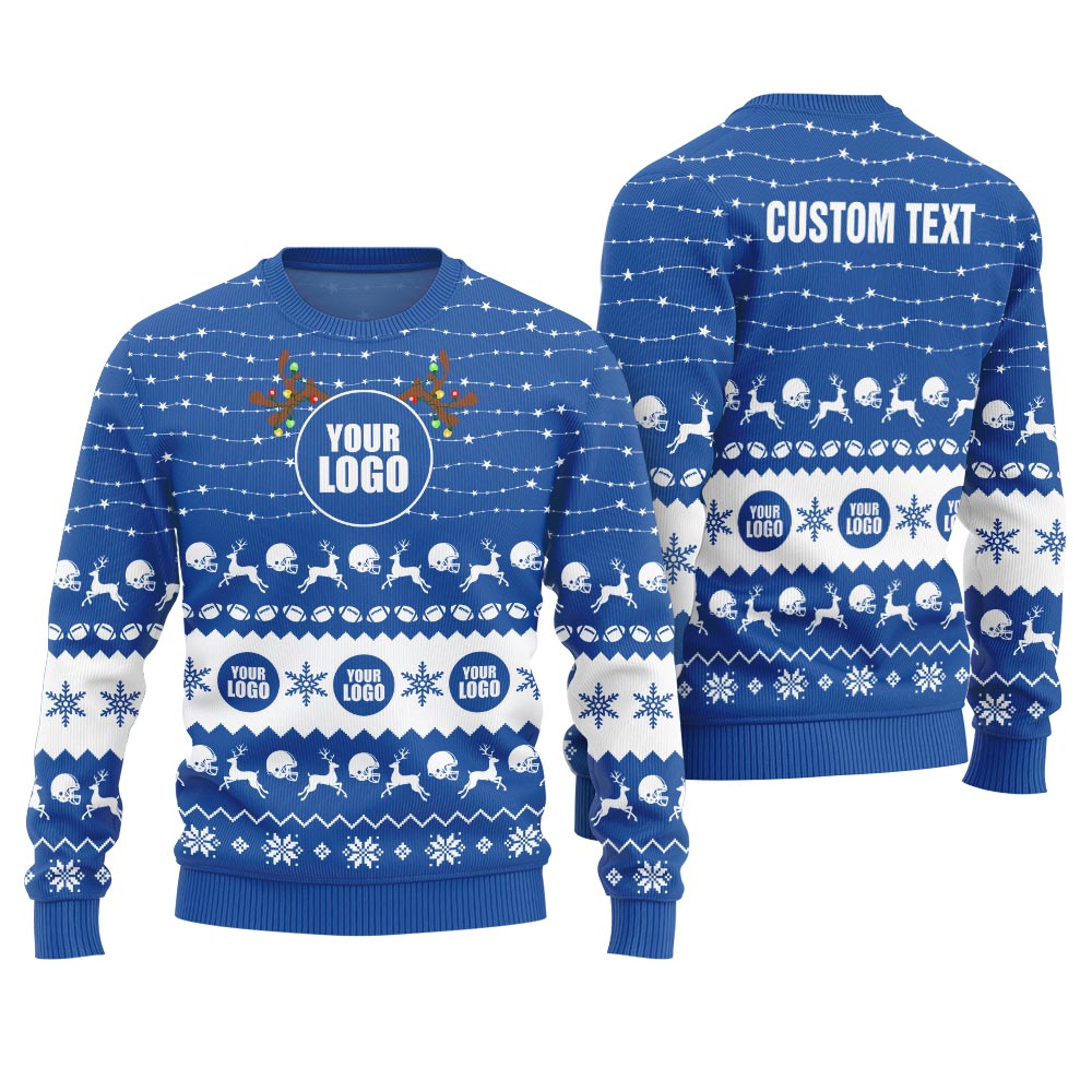 Personalized Company Logo Ugly Christmas Sweater For Business - variant image 1