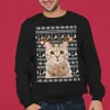 Personalized Reindeer Cat Ugly Christmas Sweater