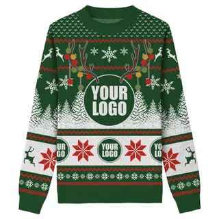Knit Custom Logo Ugly Sweater For Men