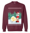 Naughty Santa Merry Xmas Ugly Sweater For Women