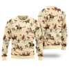 Unique Cowboy Season Christmas Pattern Ugly Sweater - variant image 1