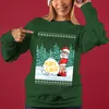 Naughty Santa Merry Xmas Ugly Sweater For Women