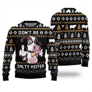 Funny Cow Naughty Ugly Sweater