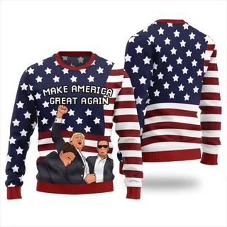 Make America Great Again Trump Ugly Christmas Sweater